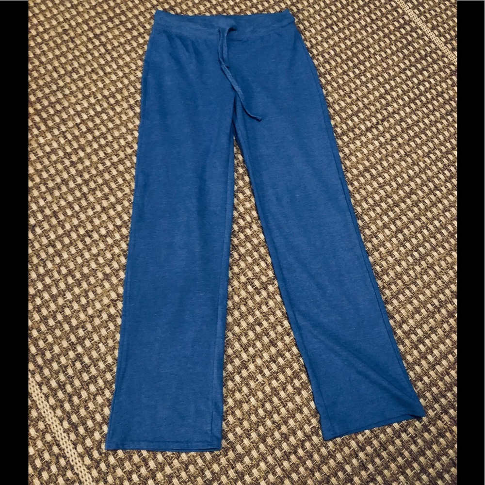 Lounge pants. Blue jersey